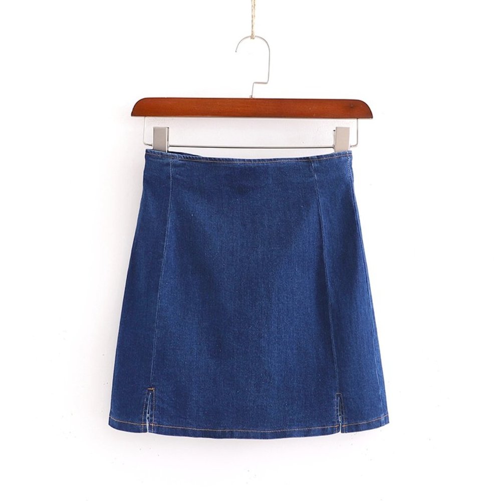NEW 100% Cotton Vintage Design Denim Mini Skirt